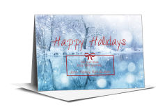 Christmas Magical Winter Holiday Landscape Cards 7.875
